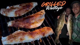 Walleye on the Grill  Skin on Recipe [upl. by Elane90]