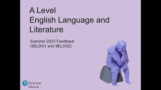 Pearson Edexcel A Level English Language and Literature Summer 2023 Feedback [upl. by Hobard]