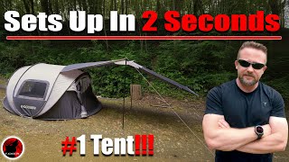 FASTEST TENT EVER  I’ve NEVER SEEN ANYTHING Like it  Idoogen Instant Pop up Tent [upl. by Lian]