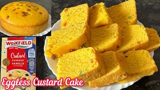 Weikfield Custard Powder Recipe  Custard Cake Recipe  Weikfield Custard Powder Cake Recipe [upl. by Bruner]