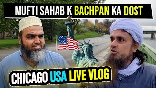 Mufti Tariq Masood  In USA Chicago Live Vlog [upl. by Notled133]