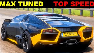 1391HP Lamborghini Reventón  MAX TUNED  TOP SPEED  Forza Horizon 5  FIRST PERSON [upl. by Ronnholm]