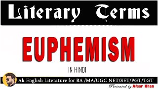 Euphemism  Euphemism In English Literature  Euphemism Explain in Hindi [upl. by Rhyner745]