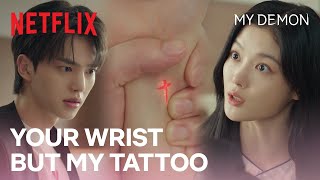 Sign of a crazy night  waking up with a regrettable tattoo  My Demon Ep 2  Netflix ENG SUB [upl. by Alrrats]