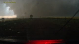 Escaping the largest EF5 tornado in history  El Reno OK  full dashcam sequence [upl. by Benisch]