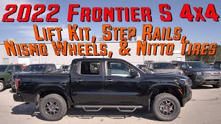 New 2022 Nissan Frontier S 4x4 w Lift Kit Nismo Wheels Nitto Tires and Step Rails [upl. by Elroy378]