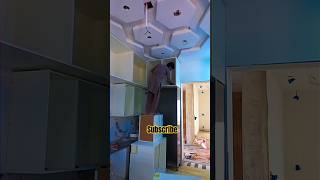 Fully highted kitchen cabinets installation ytshorts interiordesign interwood youtubeshorts diy [upl. by Lowrance681]