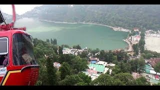 Nainital Ropeway Car Over Lake नैनीताल के नज़ारे  Aerial View Of Nainital Lake amp City [upl. by Venn]