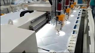 Richpeace 4 head quilting machine running video at customer factory [upl. by Ahsilak]