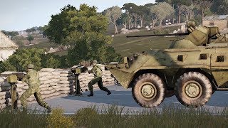 ArmA 3 Zombies  Russian Military Checkpoint [upl. by Anaz931]