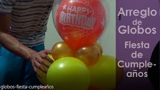 Decoracion con Globos para Fiesta de Cumpleaños [upl. by Anitnoc318]