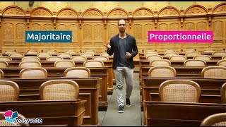 La différence entre le scrutin à la proportionnelle et à la majoritaire [upl. by Rutra]