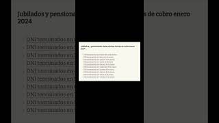 📅 CUÁNTO y CUÁNDO COBRO en ENERO de 2024 💰 JUBILACIONES y PENSIONES 💰 AUMENTO y BONO 💰 ANSES shorts [upl. by Carmena]