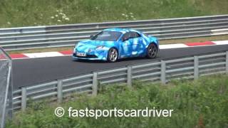 Alpine A110 testing at the Nurburgring [upl. by Depoliti54]