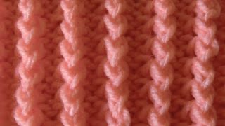 Strickmuster Nr53 MINI PSEUDOZOPF Einfach und schnell [upl. by Sitruc]