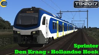 Sprinter Den Kraag Hollandse Hoek  NS Flirt 3  Train Simulator 2017 [upl. by Lisan]