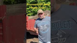 Pronovost 8 Ton OffRoad Dump Trailer Pulled by a Tractor dumptrailer offroadtrailer trailer [upl. by Meibers]