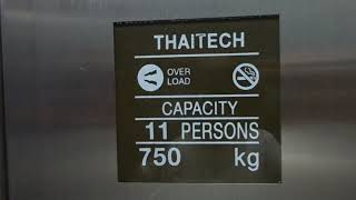 THAITECH PASSENGER ELEVATOR STANDARD 2 AT RIVERSIDE RESIDENCE amp HOTEL KRUNG THEP THAILAND [upl. by Coleen]