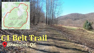 C1 Belt Trail Ceinture de Randonnée  Bromont QC  Virtual Run [upl. by Wetzell]