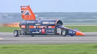 World FASTEST Rocket Car 1000MPH Bloodhound SSC First Public Slow Runs [upl. by Veronique]