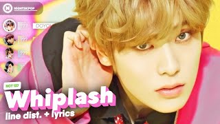 NCT 127 엔시티 127  Whiplash  Line Distribution  Lyrics [upl. by Agnot]