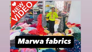 Marwa fabrics 2024💥💥 NEW VIDEO 2024  Hyderabad Bazar 🚗 [upl. by Manaker157]