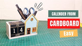 Make a Desk Calendar from Cardboard [upl. by Atteloc]