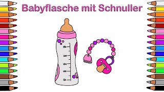 Ausmalbilder für Kinder 🎨​ Malbuch für Kinder 🍼​​ Malen Kinder 🍼​​ Ausmalbilder 🍼​ Babyflasche [upl. by Kellina]