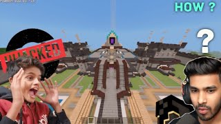 VISITING TECHNO GAMERZ MINECRAFT CASTLE  TECHNO GAMERZ MINECRAFT CASTLE HIJACKED [upl. by Ecal879]