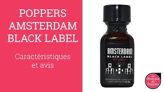 POPPERS AMSTERDAM BLACK LABEL 24ML AMYL sur La Boutique du Poppers [upl. by Leirbma]