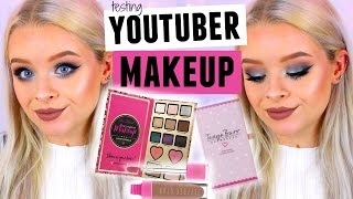 TESTING YOUTUBERS MAKEUP PRODUCTS  Tanya Burr Nikkietutorials  LOADS MORE  sophdoesnails [upl. by Cranford]