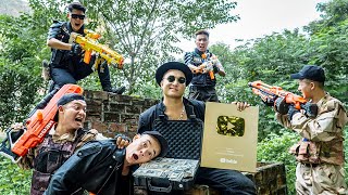 SEAL X Nerf War The Great Escape SEAL X Nerf Guns Fight Criminal Boss Group Battle in the Field [upl. by Lovich]