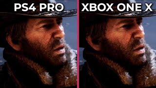 4K Red Dead Redemption 2 – PS4 Pro vs Xbox One X Graphics Comparison [upl. by Nyroc]