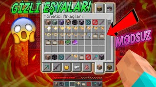 Minecraft GİZLİ EŞYALAR SEKMESİ  Modsuz Kolay  2024 [upl. by Lusty]