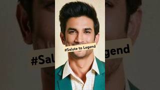 SALUTE TO LEGEND SUSHANT SINGH RAJPUT  SSR shorts viral trending sushant newshort [upl. by Lennej]