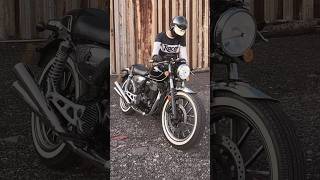 Caferacer Honda Hness 350 Dual Barrel Exhaust Sound cb350 modified bike caferacer exhaustsound [upl. by Gnilrad]