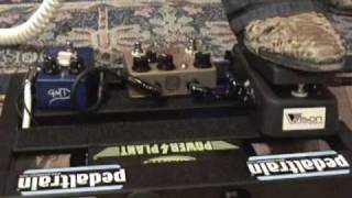 Wilson Effects RIPPAH Q Wah with Analogman Sunlion Fuzz amp GMD LOTHAR effects pedal demo [upl. by Anilecram]