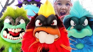 Vlad play with funny Toys Grumblies  Stories for kids from Vlad TV Show [upl. by Hsinam]