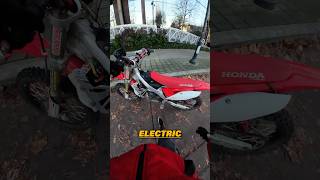 He Built A DIY Electric CRF450 😱 electric bike [upl. by Atalie]