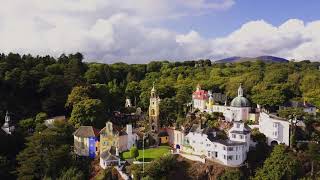 Portmeirion Village  A Birds Eye View [upl. by Towbin]