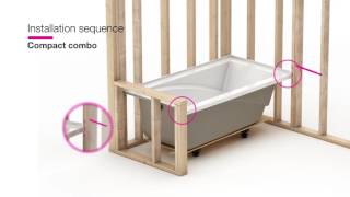 MAAX ModulR — Combo shower and bathtub installation [upl. by Basso12]