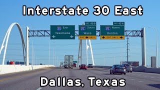 Interstate 30 East  Dallas  Forth Worth DFW Texas  December 2022 [upl. by Fred]