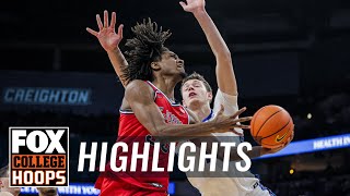 St John’s Red Storm vs No 22 Creighton Bluejays Highlights  CBB on FOX [upl. by Tita]