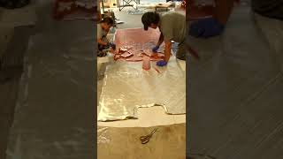 SO COOL The First Layer of Fiberglass Goes Down [upl. by Hsital]