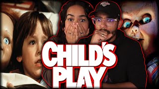 OUR FIRST TIME WATCHING CHILDS PLAY CHUCKY MOVIE REACTION [upl. by Rosemari]