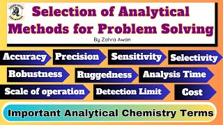 Selection of Analytical Methods for Problem Solving  Important Analytical Techniques [upl. by Aerdnaed280]