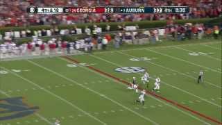 Auburn Ricardo Louis miraculous 73yard touchdown catch against Georgia [upl. by Remmus]