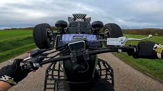 CRAZY STREETRIDE  Yamaha Banshee 350  RAW SOUND [upl. by Oninrutas]