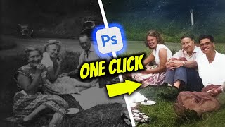 How to Colorize your Old Photo in Photoshop with Just One Click [upl. by Ricarda376]