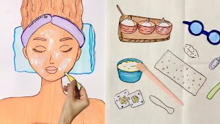 Paper ASMR 🪸 Relaxing ASMR Face and Shoulders Massage ASMR paperdiy paperasmr [upl. by Ymor]